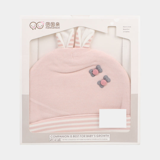 Cute Baby Cap/Hat Bow 6-12M | Pink