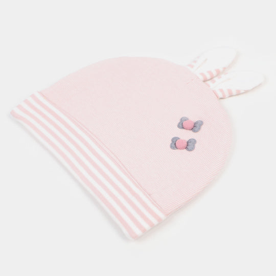 Cute Baby Cap/Hat Bow 6-12M | Pink