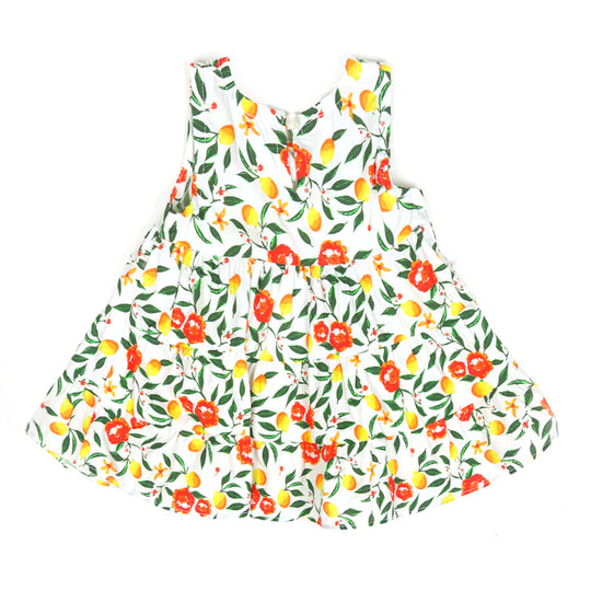 Infant Girls Digital Print Kurti Lemon Bunches-Multi