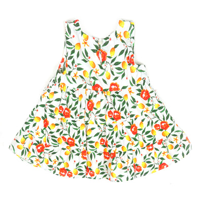 Infant Girls Digital Print Kurti Lemon Bunches-Multi