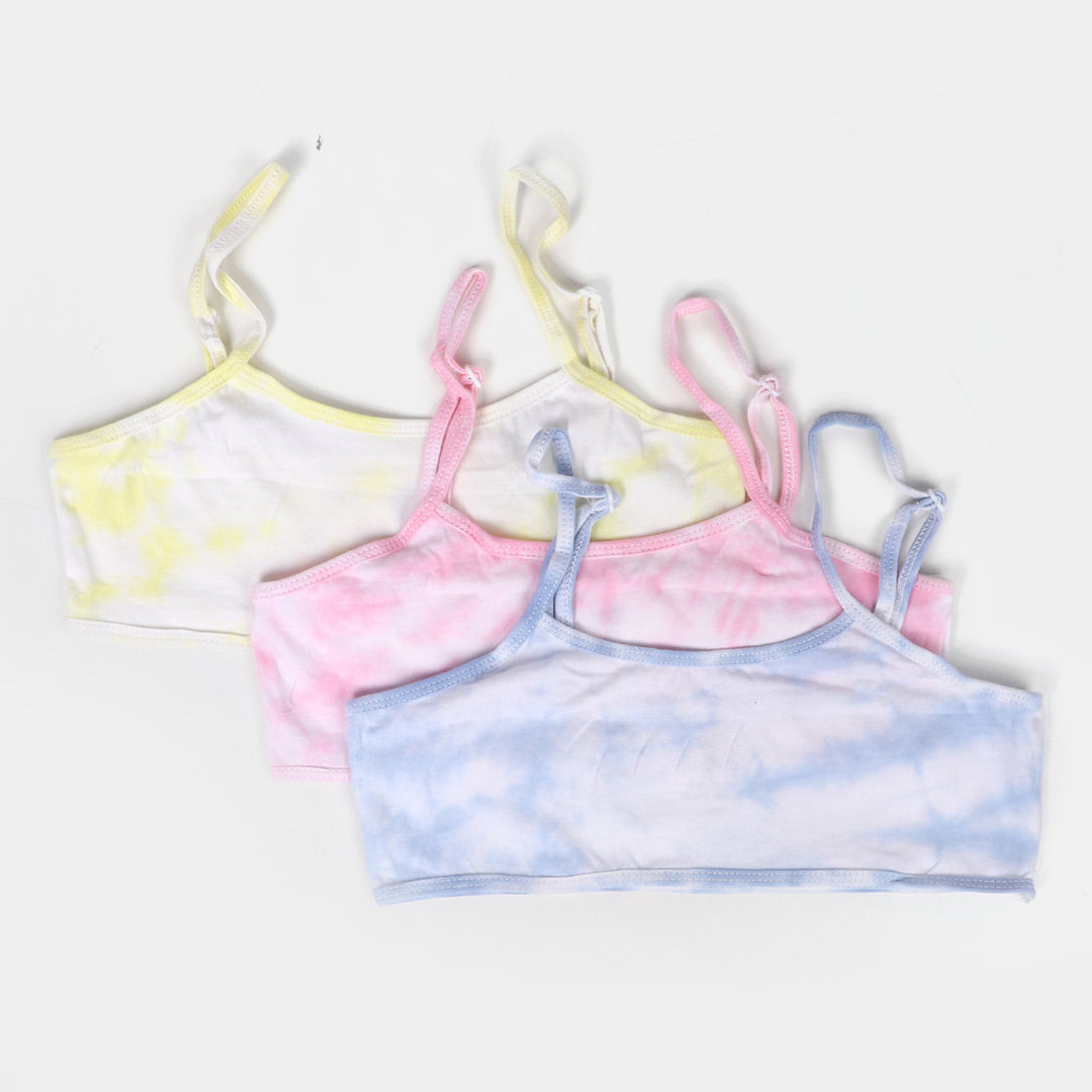 Pack Of 3 PCs Girls Biddies Tie Dye - Mix.