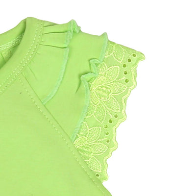 Infant Girls Knitted Romper Ocean - Green
