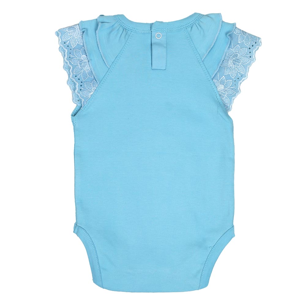Infant Girls Knitted Romper Ocean - Blue
