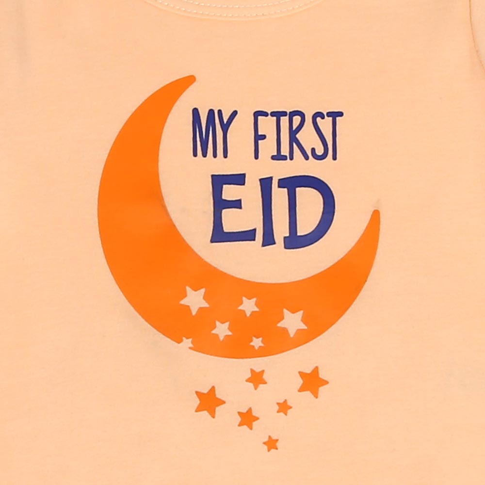 Infant Basic Romper Unisex First Eid - Cream Puff