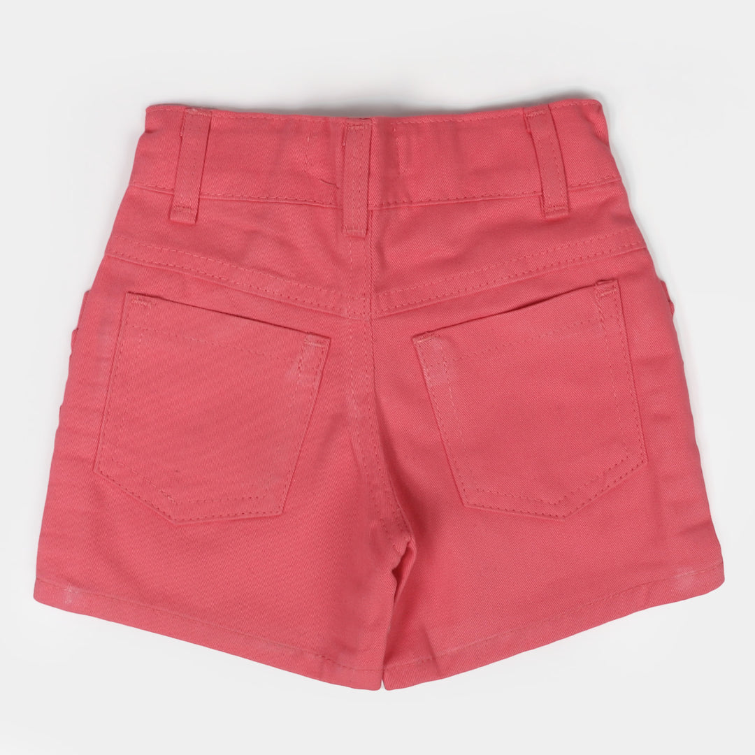 Infant Girls Cotton Short Growing Day By Day - Peach