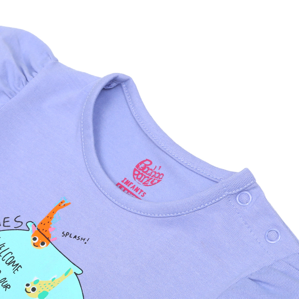 Infant Girls T-Shirt Happy Times - Purple