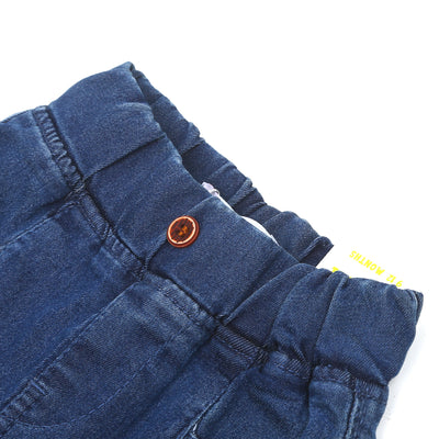 Infant Boys Denim Shorts - Mid Blue