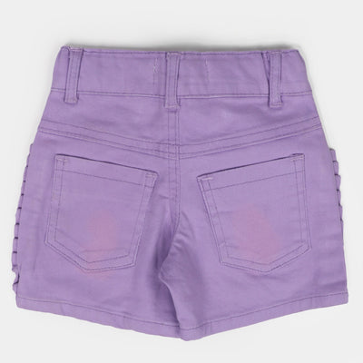 Infant Girls Cotton Short Growing Day By Day - Purple