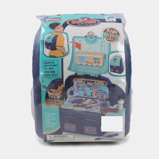 Backpack 2in1 Tool Play Set For Kids