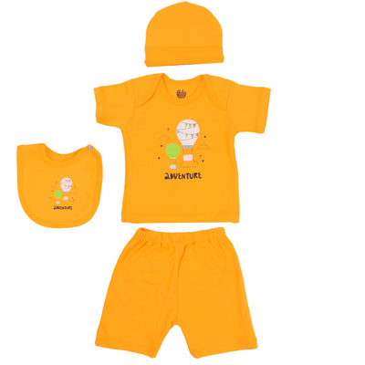 Infant Boys Set 4Pc Fly - B-Orange