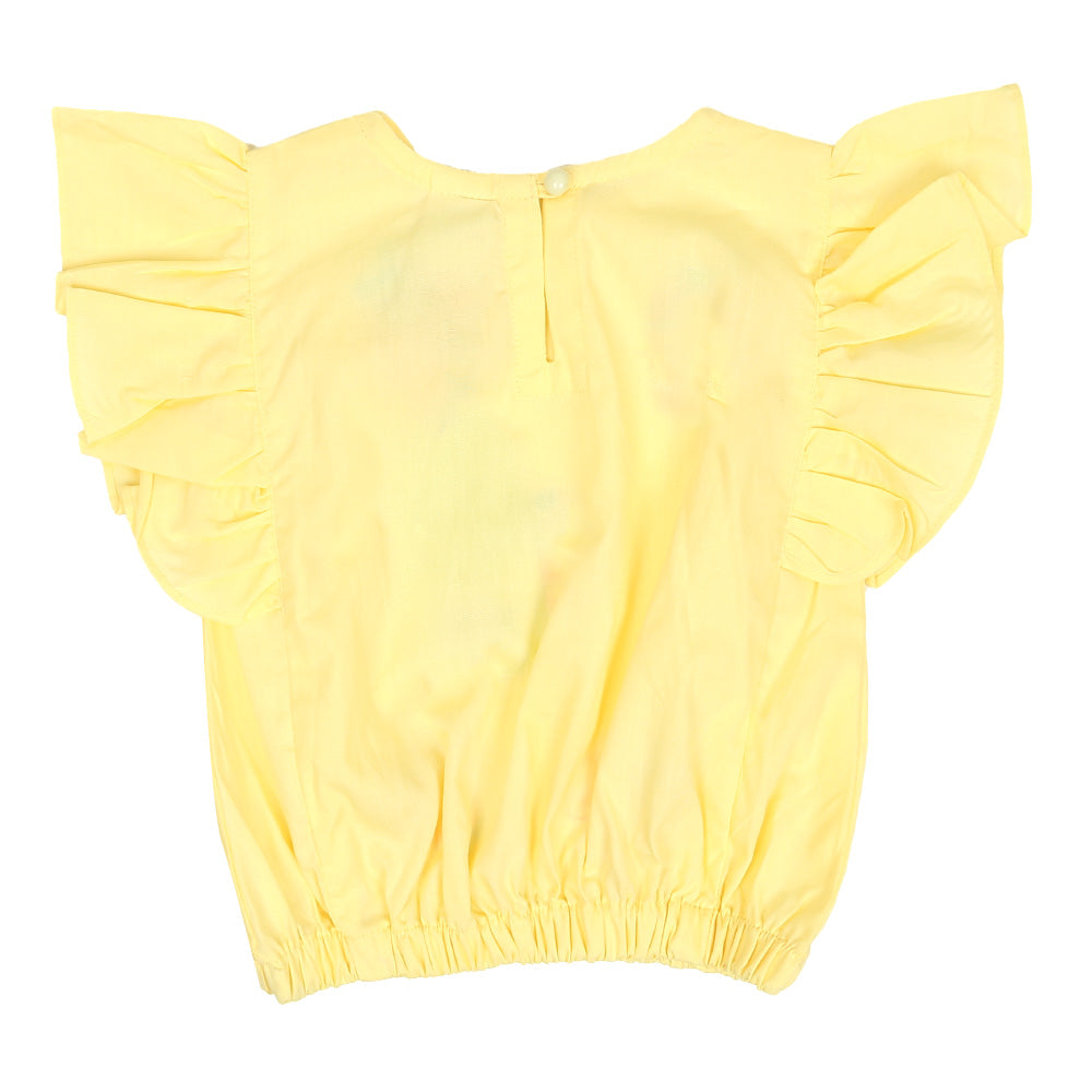 Infants Girls Embroidered Top Baby Doll - L.Yellow