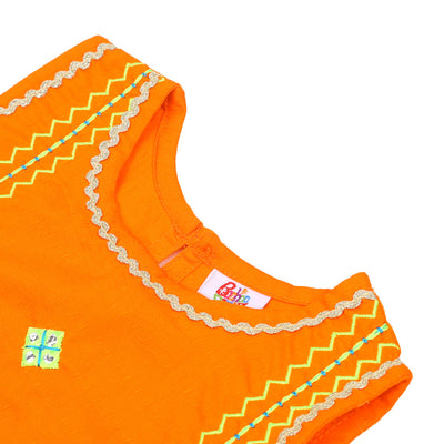 Infants Girls 2Pcs Fancy Narangi - ORANGE