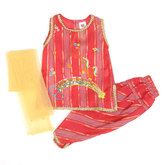 Infant Girls 3Pcs Fancy Suit