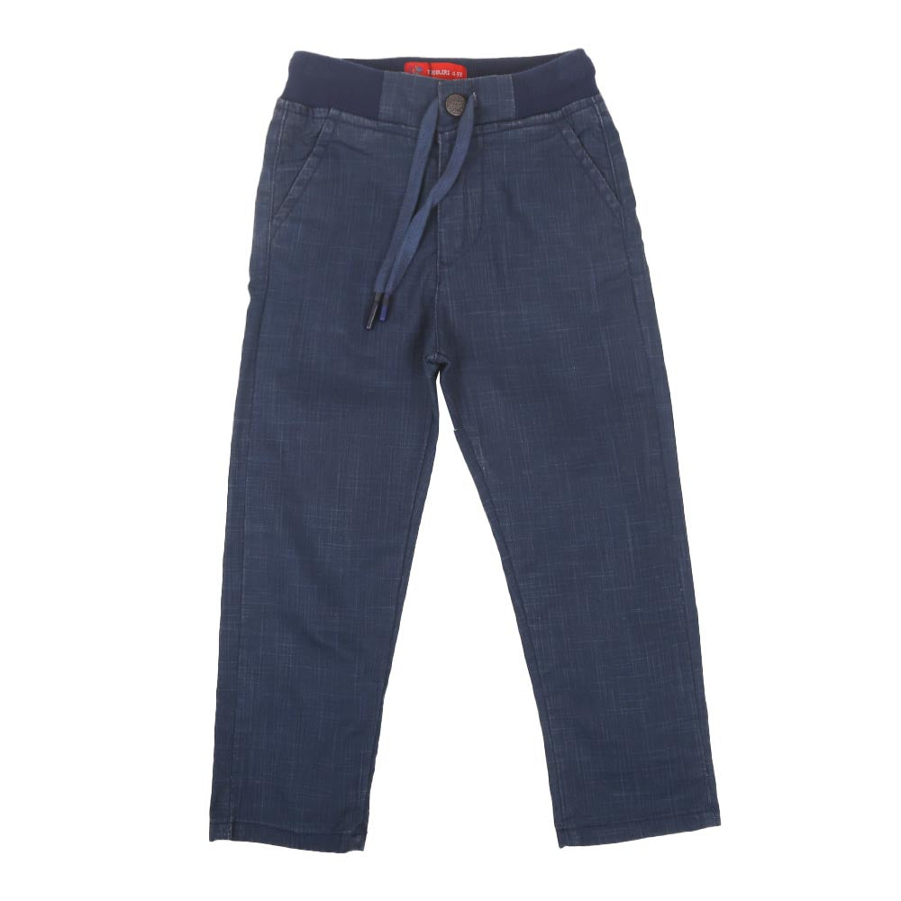 Boys Pant Cotton Rib - D.Blue