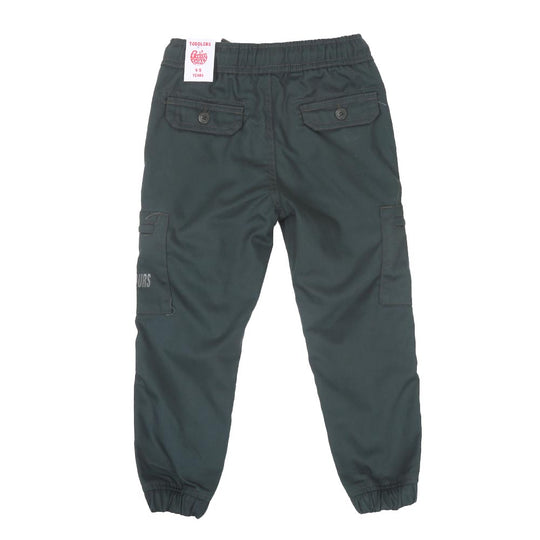 Boys Pant Cotton Cargo Skate Print - Olive