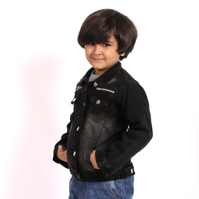 Boys Denim Jacket BDJ-02 - BLACK