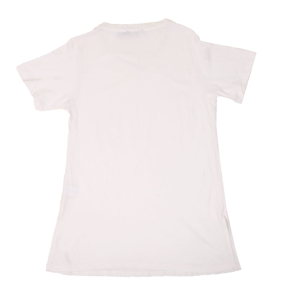 Women's Maternity V Neck T-Shirt - White