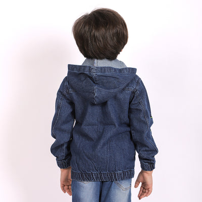 Free Style  Denim Jacket For Boys - Blue