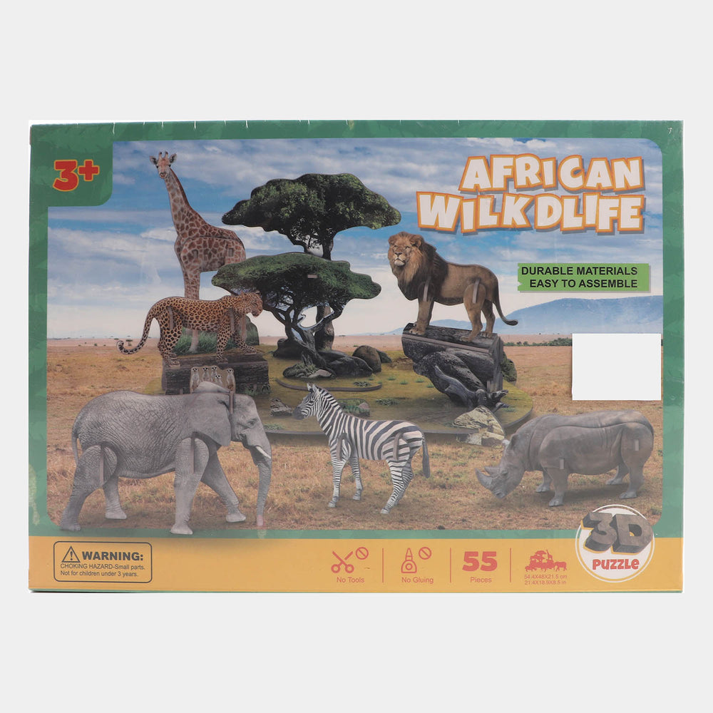 3D Animal Puzzle For Kids