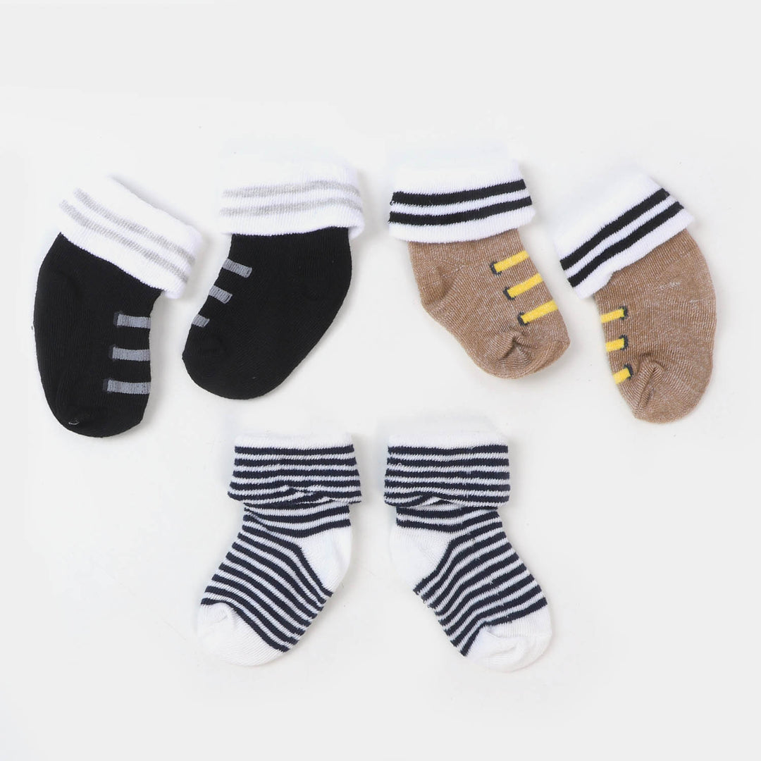 Infant Baby 3 Pair Socks | 0-12M