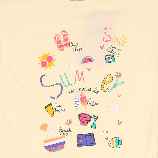 Girls T-Shirt Summer ESS - Cream