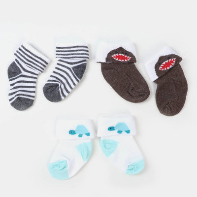 Infant Baby 3 Pair Socks | 0-12M