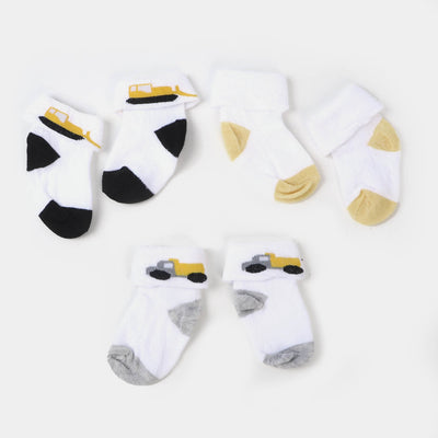 Infant Baby 3 Pair Socks | 0-12M