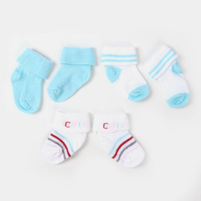 Infant Baby 3 Pair Socks | 0-12M