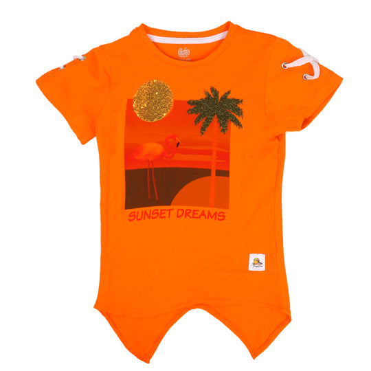 Girls T-Shirt Sunset Dream - ORANGE