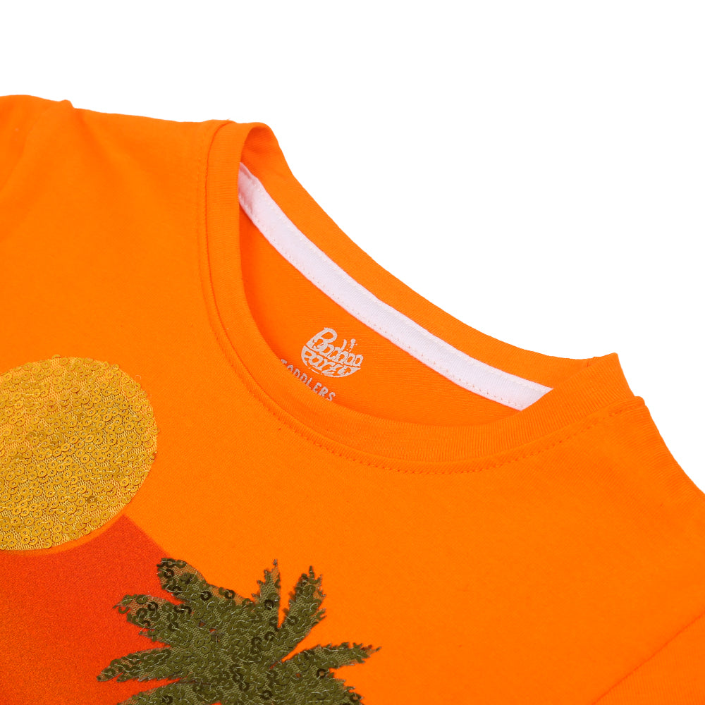 Girls T-Shirt Sunset Dream - ORANGE