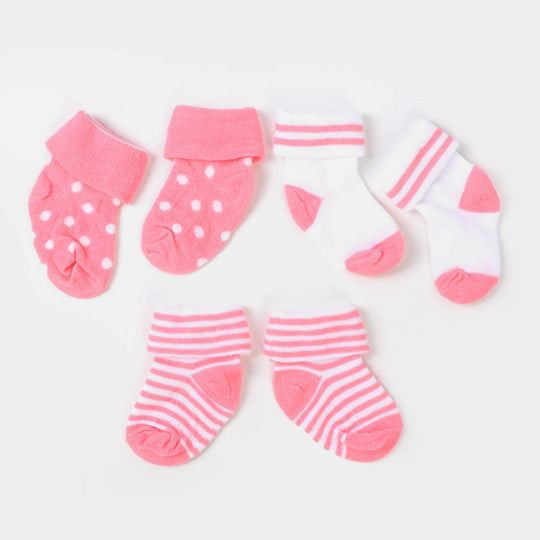 Infant Baby 3 Pair Socks | 0-12M