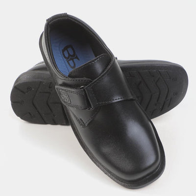 Boys School Shoes J-53 - BLACK