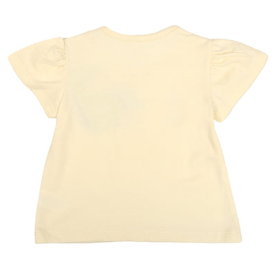 Infant Girls T-Shirt Dad Mom - Cream