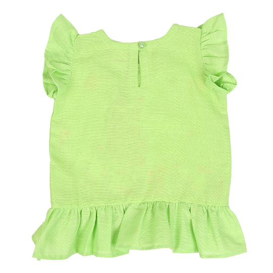 Infant Girls Embroidered Top Melody - Green