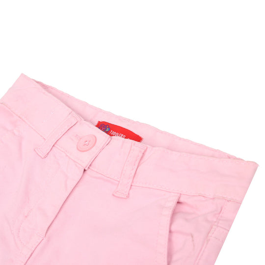 Girls Pant Cotton Basic - Candy Pink