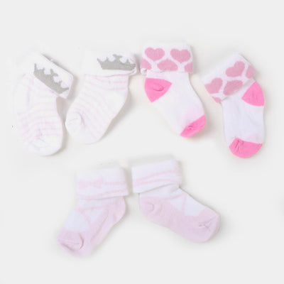 Infant Baby 3 Pair Socks | 0-12M