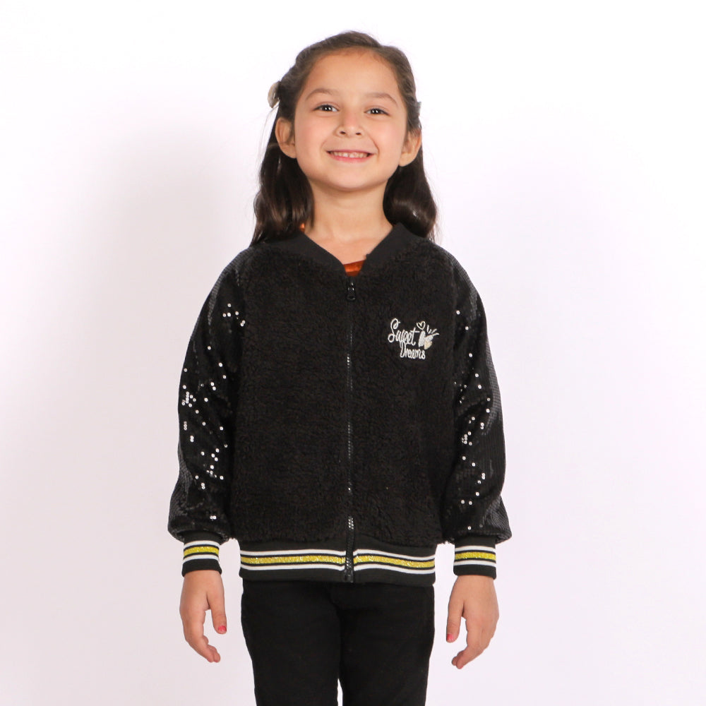 Sweet Dreams Jacket For Girls - Black