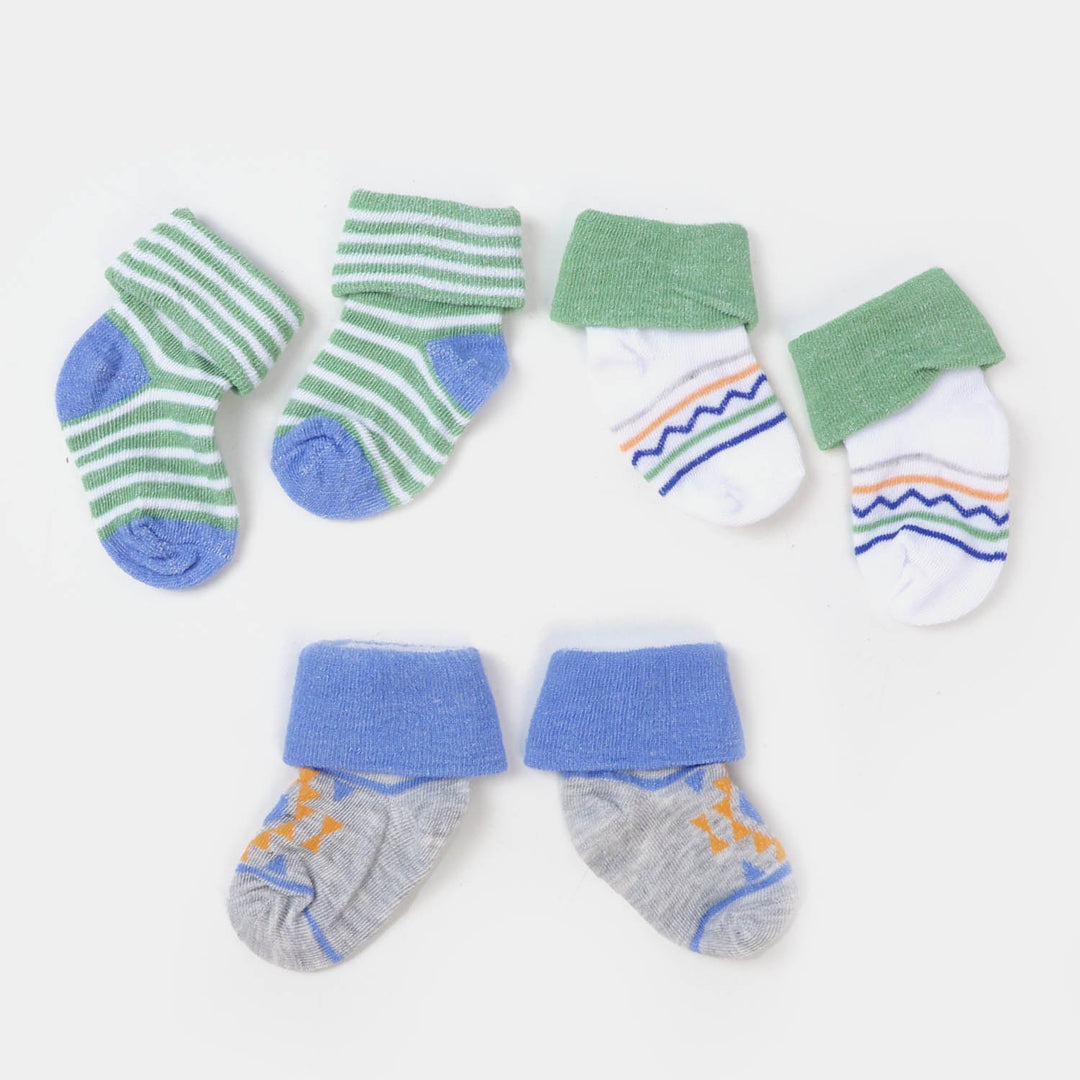 Infant Baby 3 Pair Socks | 0-12M