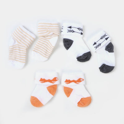 Infant Baby 3 Pair Socks | 0-12M