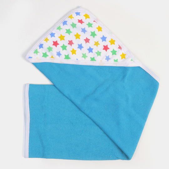 Baby Bath Towel Single Set - Star Sky Blue