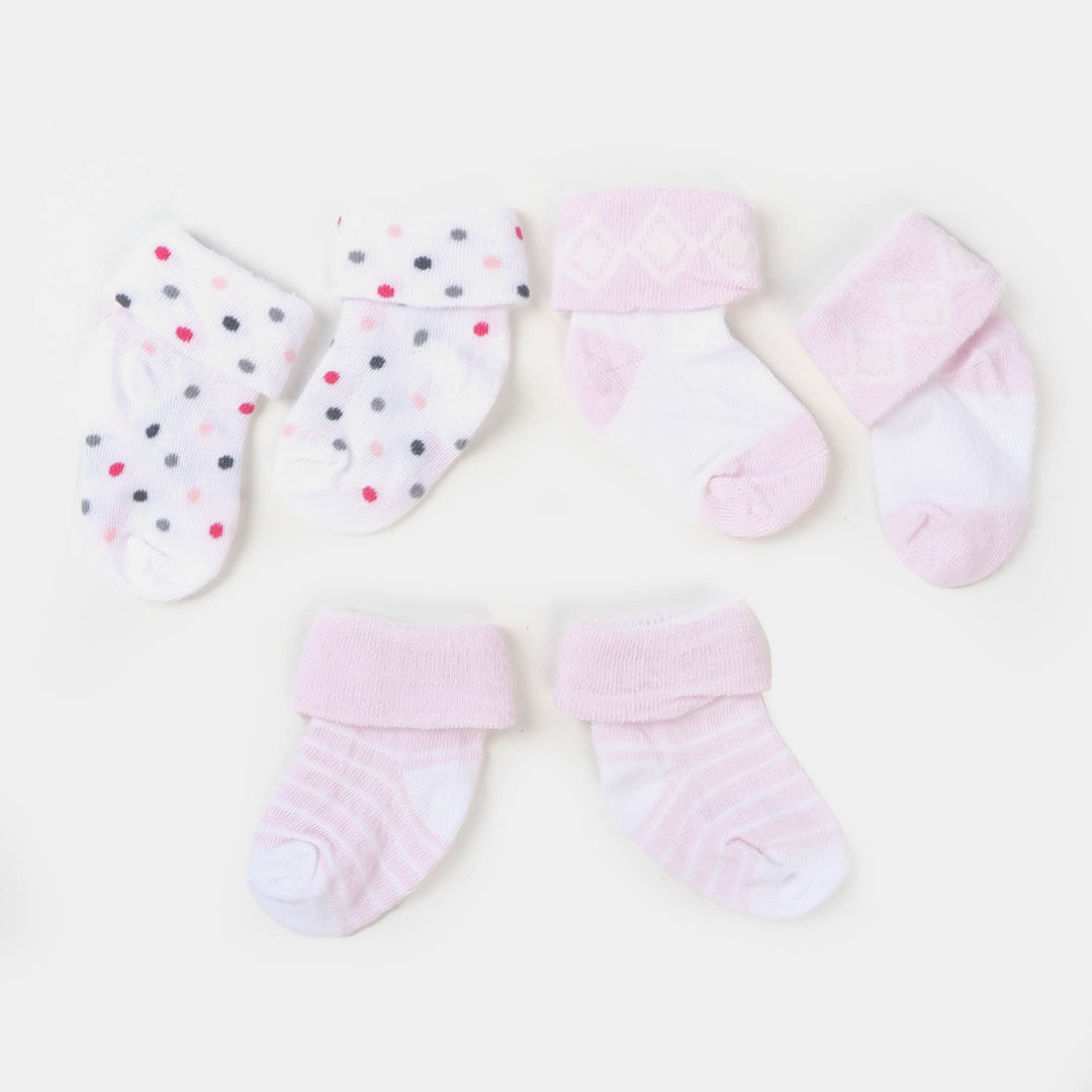 Infant Baby 3 Pair Socks | 0-12M