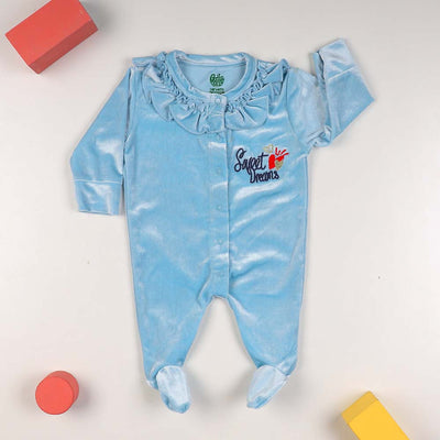 Sweet Dream Romper For Girls - Sky Blue