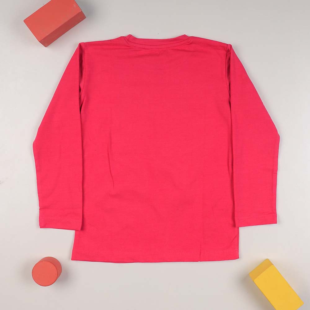 Hello Autumn T-Shirt For Girls - Hot Pink