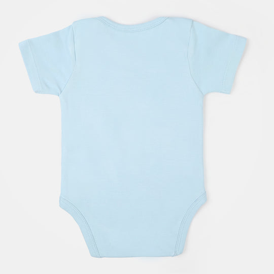 Infant Unisex Cotton Romper Eid Mubarak - Blue