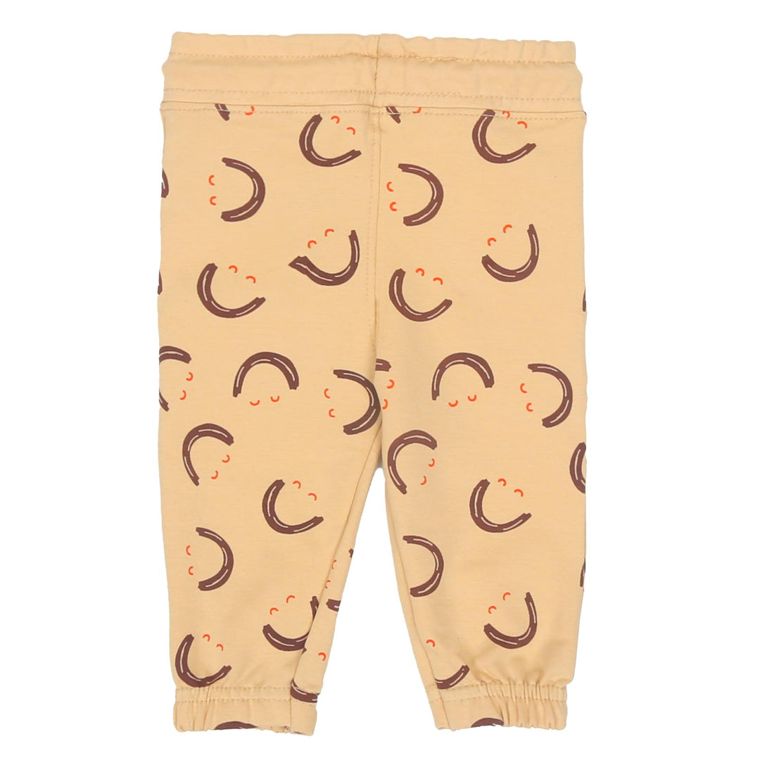 Infant Boys Pajama Smiley - Cream Puff