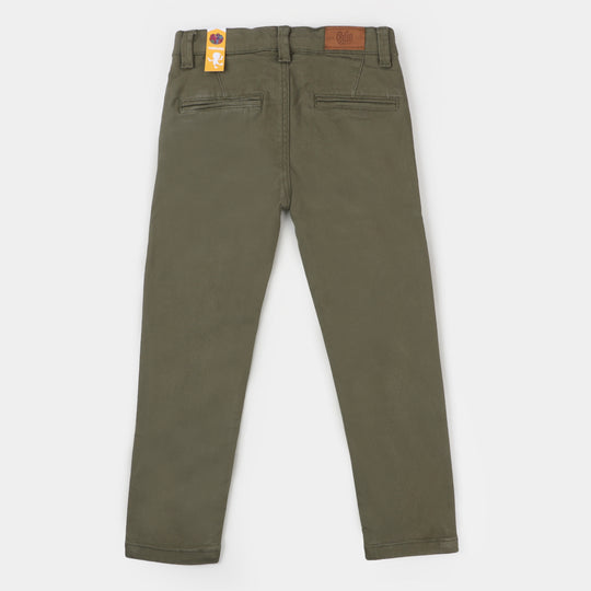 Boys Cotton Pant Basic - Green