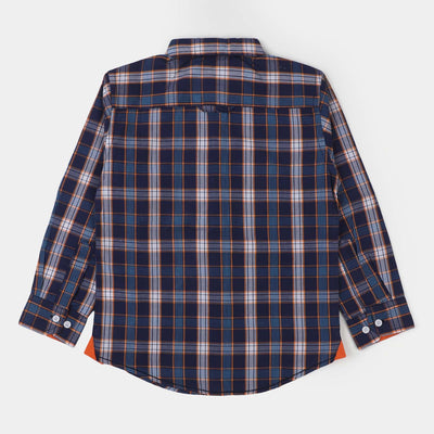 Boys Cotton Casual Shirt Wanderlust - Check