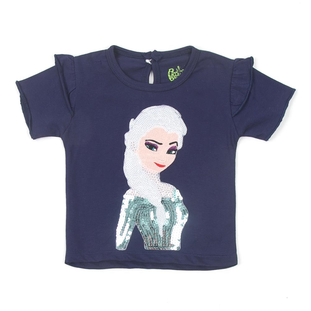 Infant Girls T-Shirts Elsa - Navy