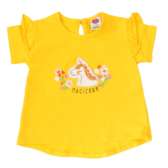 Infant Girls T-Shirt - Yellow