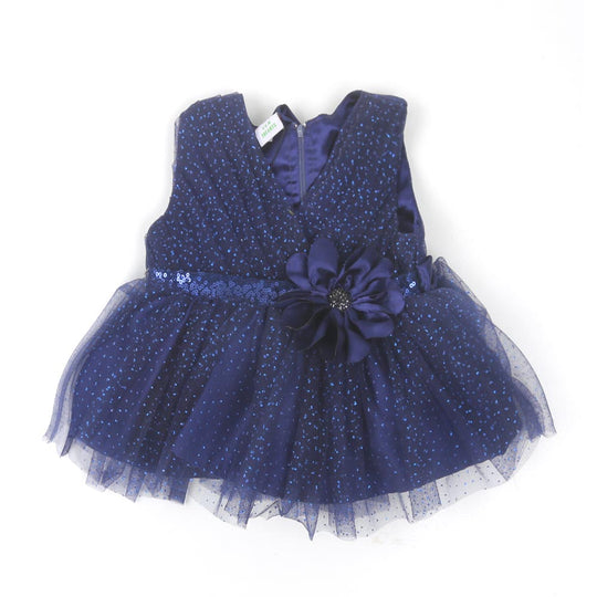 Infant Girls Frock Fancy Beauty - Navy